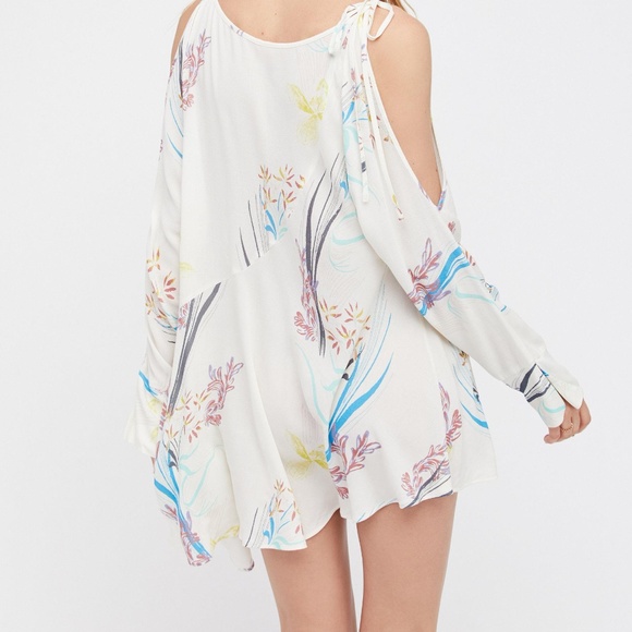 FREE PEOPLE Floral Clear Skies Cold Shoulder dress - Picture 2 of 3
